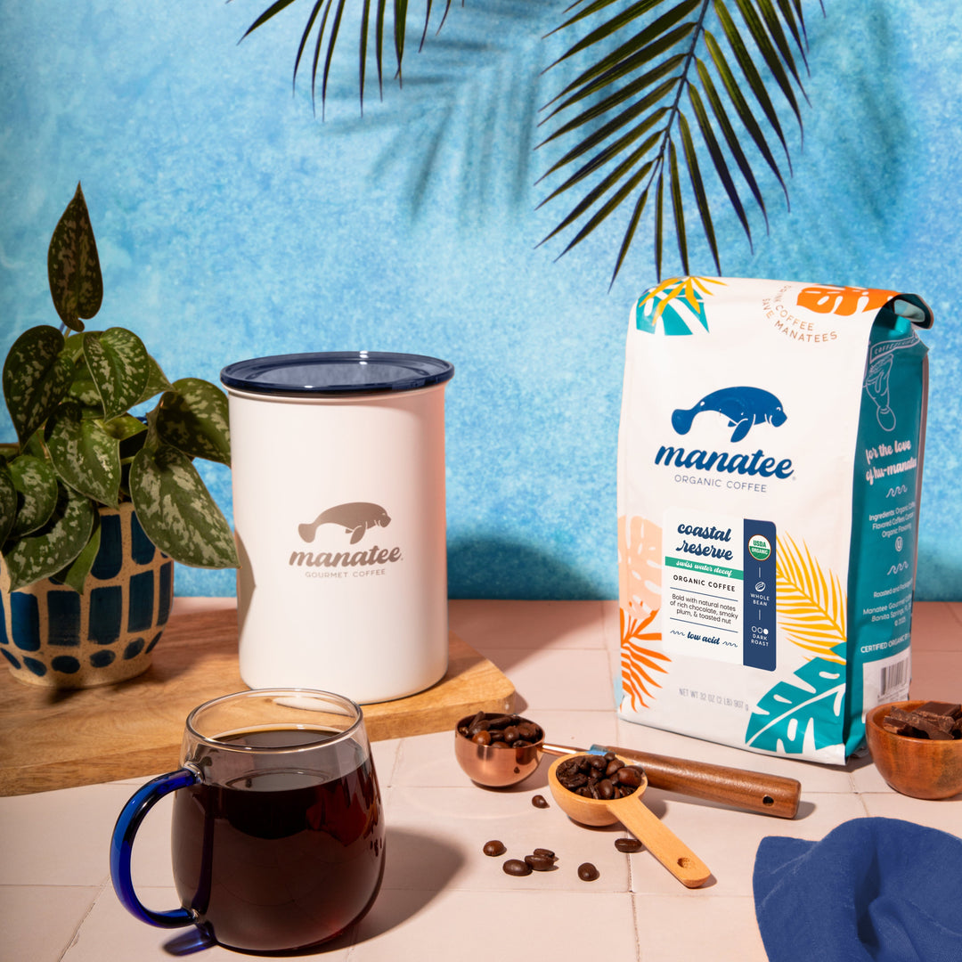 Press Hit: Sip guilt-free: Manatee Coffee unveils new organic Swiss Water decaf