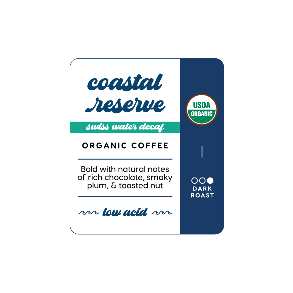 Coastal Reserve Organic Swiss Water® Decaf