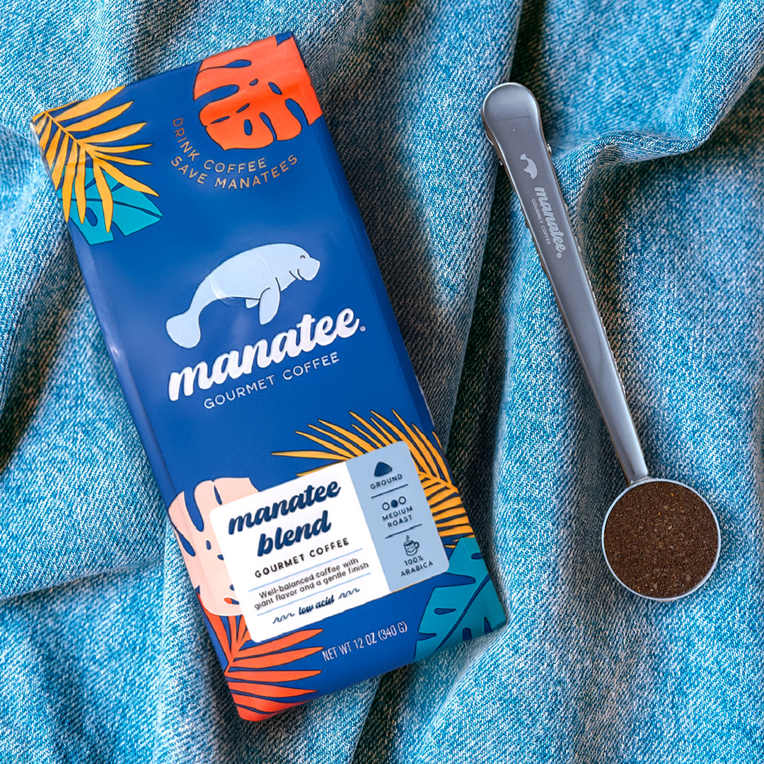 Manatee Bag Clip with Scoop