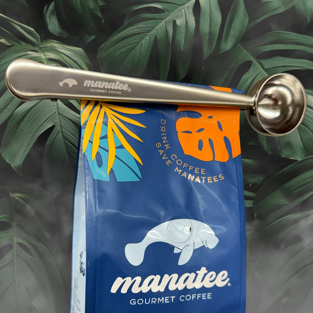 Manatee Bag Clip with Scoop