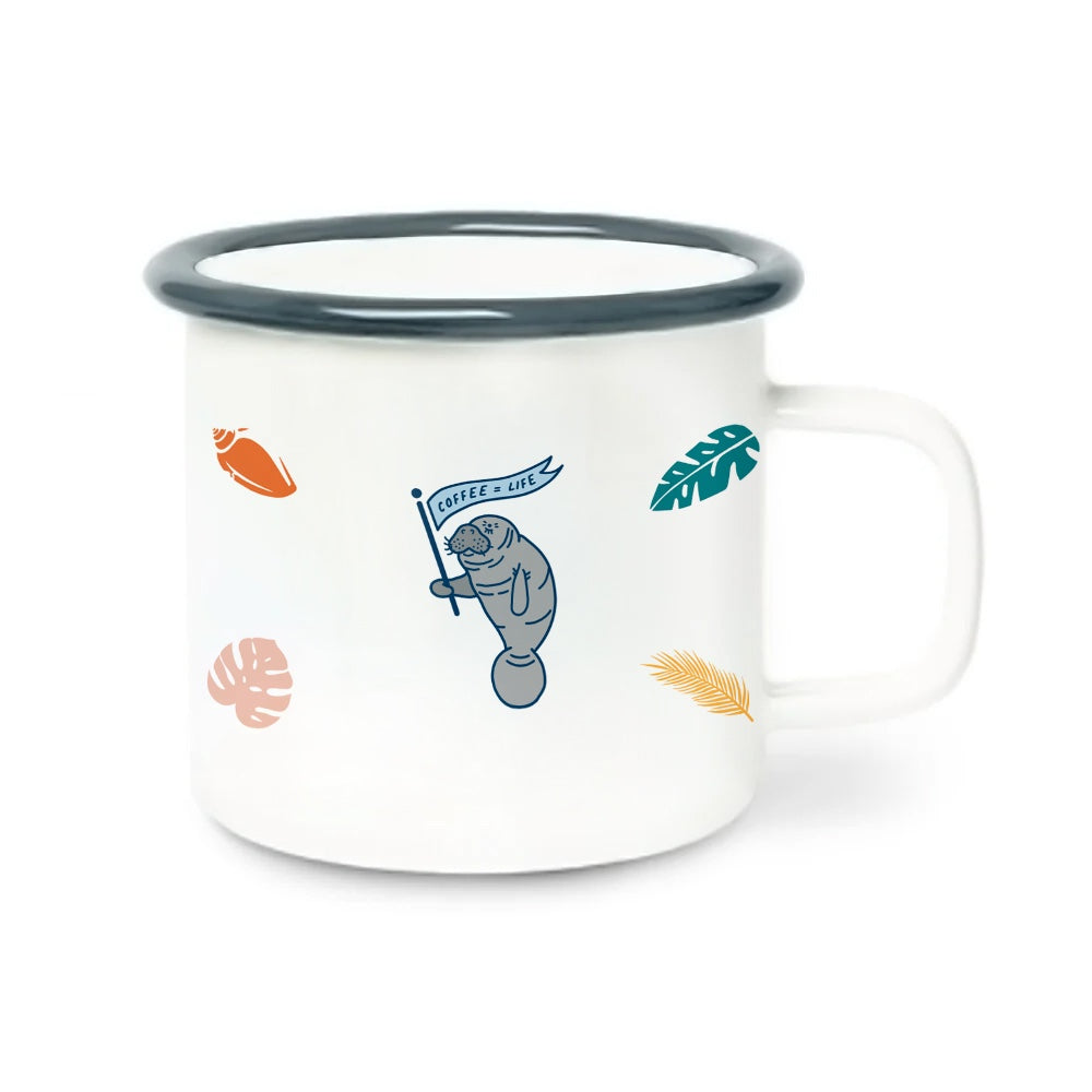 Manatee Coffee Camping Mug - Thumbnail 3
