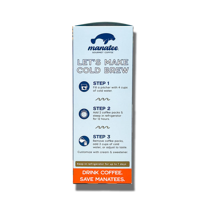 Manatee Cold Brew Ground Coffee Packs