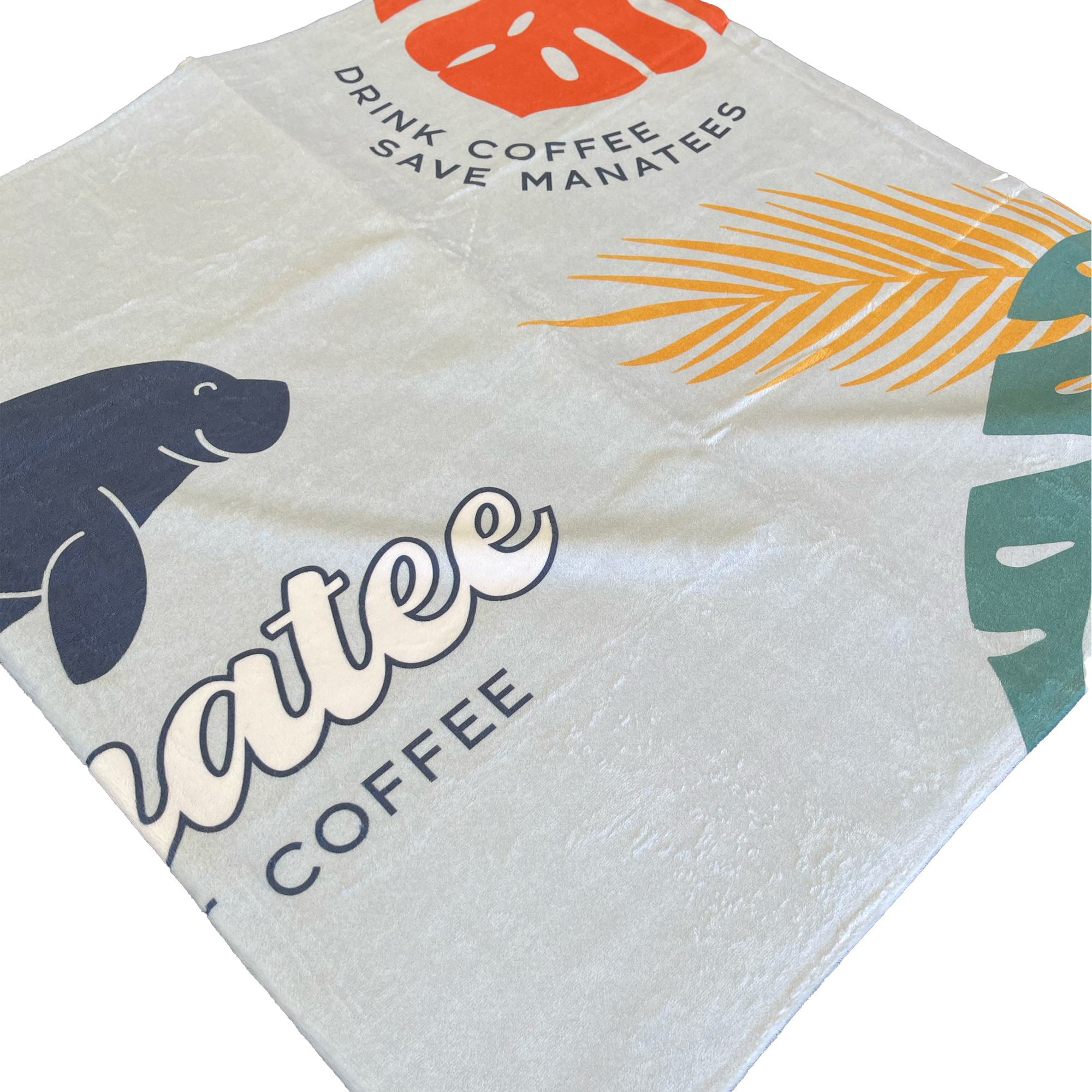 Manatee Coffee Beach Towel - Thumbnail 4